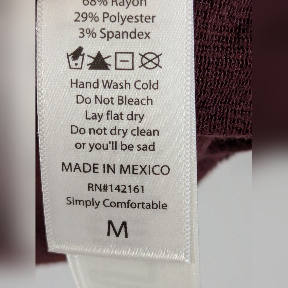 LuLaRoe Naomi Ribbed Knit Top in Rich Brown - Picture 5 of 7